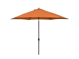 11-Foot Aluminum Market Patio Umbrella with Crank Lift and Push-Button Tilt in Tuscan Polyester