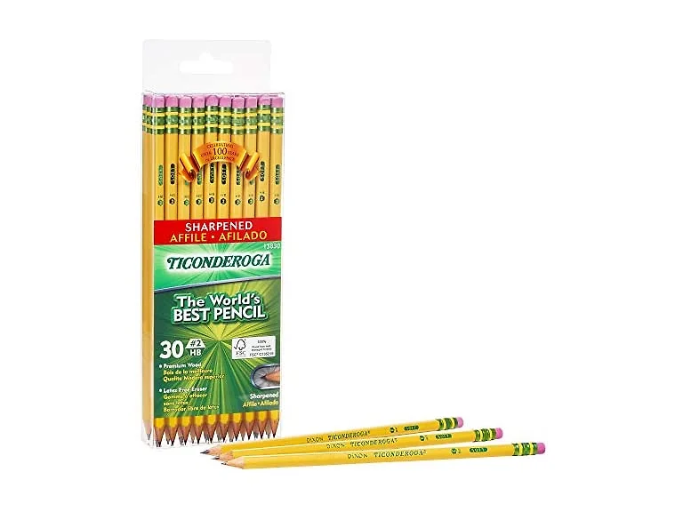Ticonderoga Pencils, Wood-Cased #2