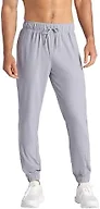Gaiam Men’s Lotus Oblong Pant, Standard Fit, 31” Inseam, Stretch Heavyweight Terry Material, Sleet, X-Large
