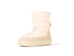 Amazon Essentials Women's Pull On Puffer Boot, Ivory, 5