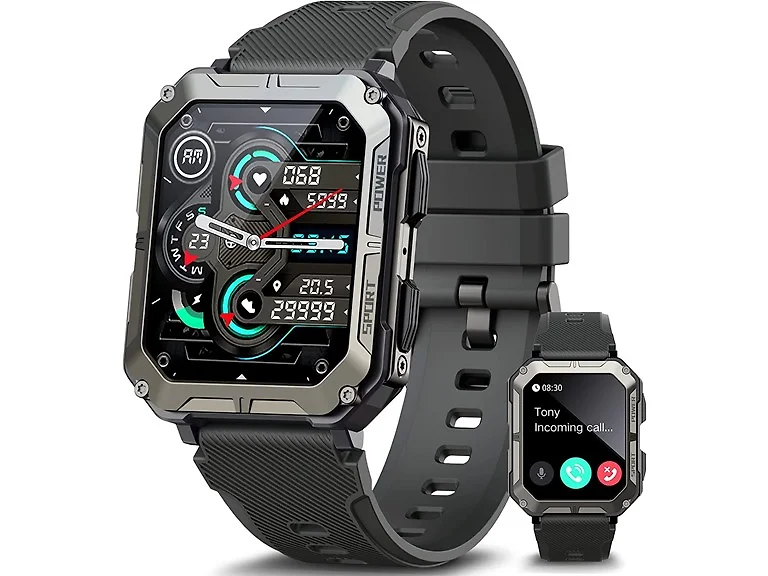 meoonley Military Rugged Smartwatch