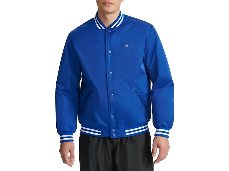 Champion Men (S) Striped-trim Jacket Surf The Web