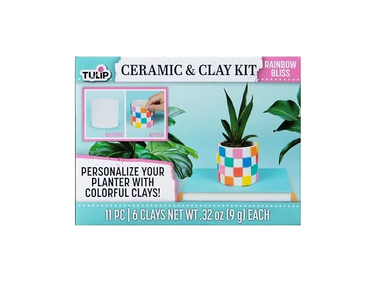 Tulip Ceramic & Clay Planter Decorating Kit
