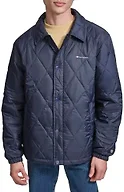 Champion Men's Diamond Quilted Active Coaches Jacket, Peacoat, Medium