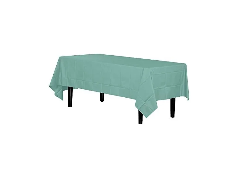 Mint Green plastic table cover - 54" x