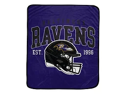 NFL Team Vintage Helmet Cozy Throw - Baltimore Ravens