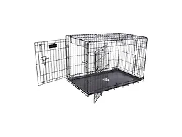Precision Pet Products Two Door Provalue Wire Dog Crate, 24 Inch, For Pets 15-30 lbs, With 5-Point Locking System