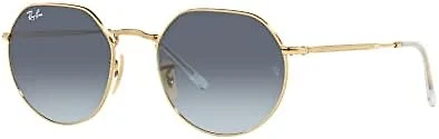 Ray-Ban RB3565 001/86 51 51-20-145 Ray-Ban RB3565 Jack Round Sunglasses Arista/Blue Gradient 