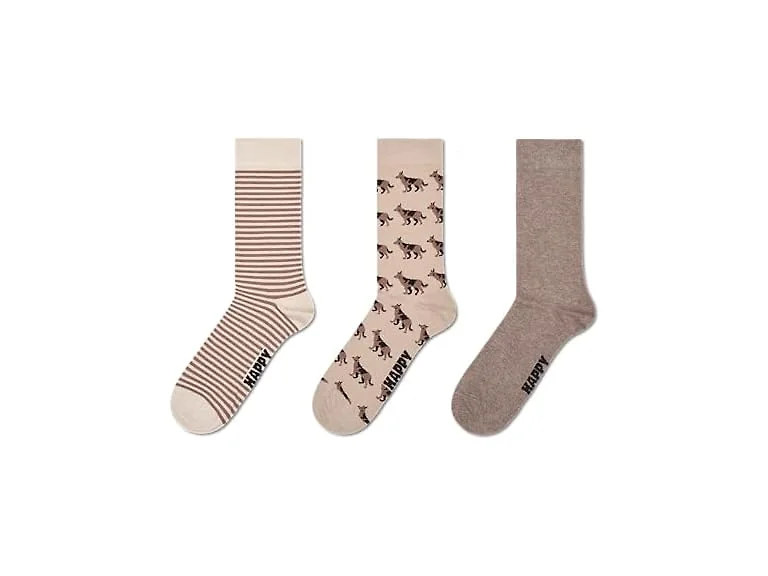 Happy Socks (Medium-Large) 3-pack Dog
