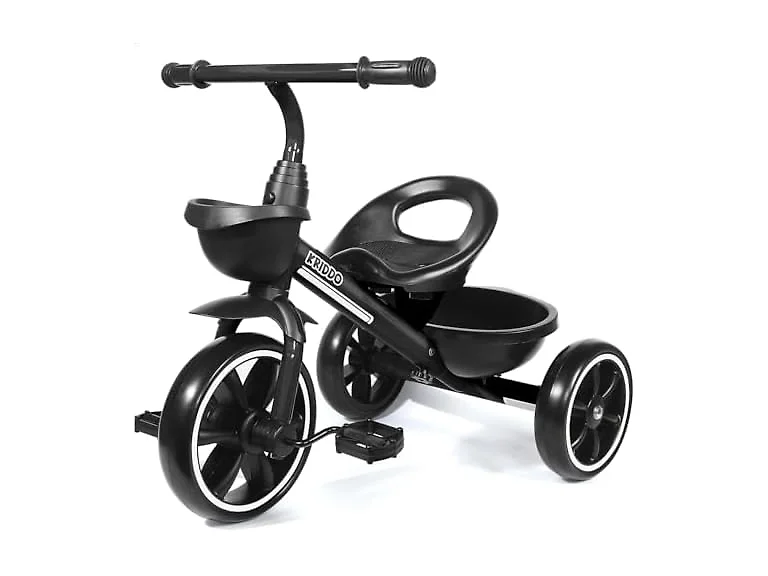 Kriddo Kids Tricycle with Basket, Black