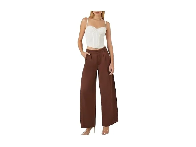Forever 21 (M) Mid-rise Ultra Wide-leg Pants