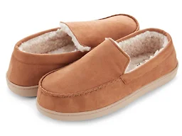 Floopi FLOOPI-700-CHT-S S Mens Classic Moccasin Slippe