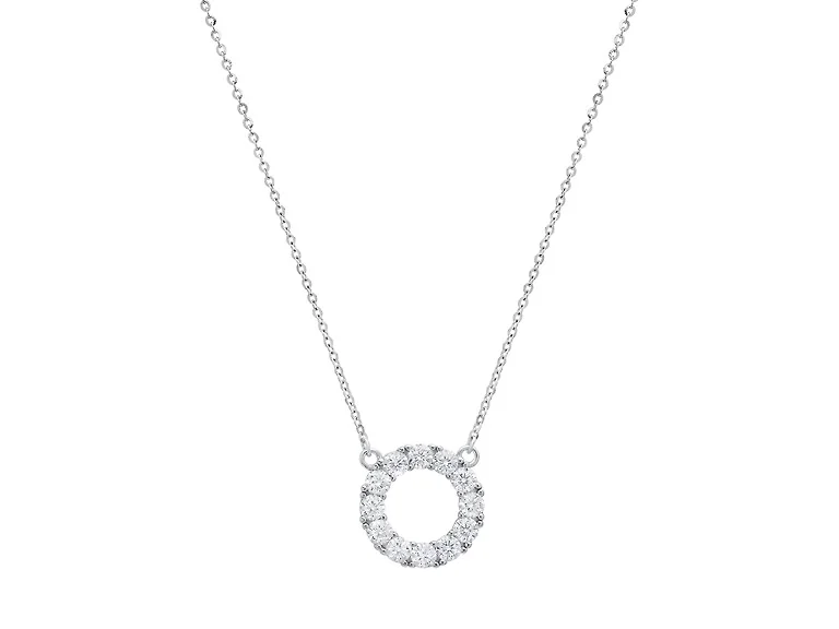 Moissanite Diamond Eternity Necklace