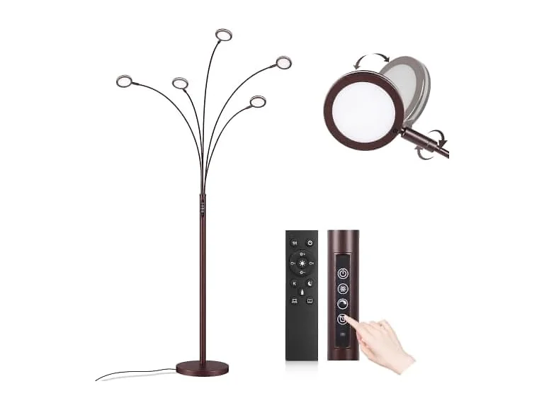Bairth LED Arc Floor Lamp with Remote