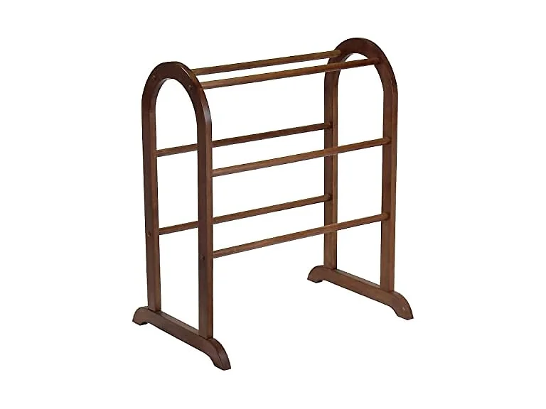 Winsome Wood Quilt Rack 6 Rungs Walnut