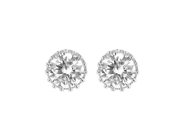 925 Sterling Silver Crown Studs