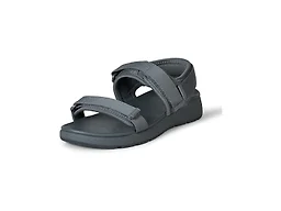 Amazon Essentials Men's Adjustable Triple Strap Sandal Shoes, Grey, 9