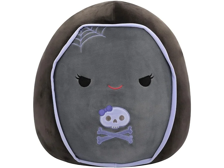 Squishmallows Original 16" Julianne Grey and Purple Coffin