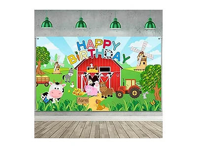 Farm Happy Birthday Photo Background