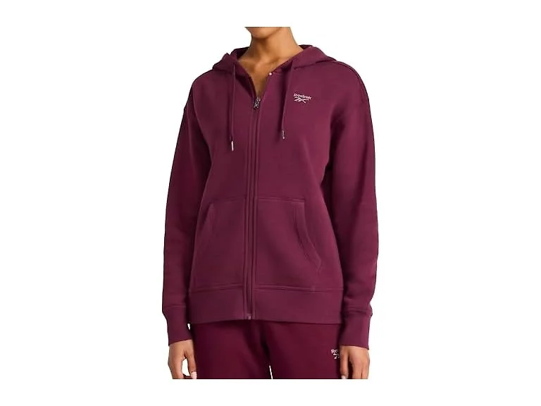 Reebok Women Rhinestone Full-Zip Hoodie