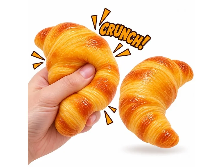 Croissant Crunch Squishy 2-Pk