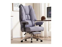 EXCEBET Big and Tall Executive Office Chair 400lbs Wide Seat, PU Purple