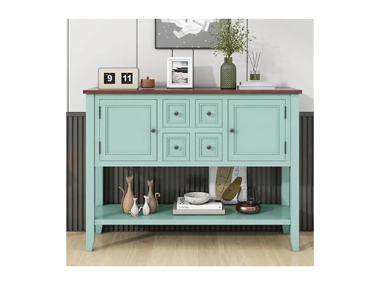Cambridge Console Table, Retro Blue
