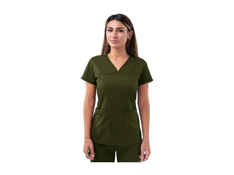 Adar Medical Uniforms Women (L) Adar Scrubs Olive