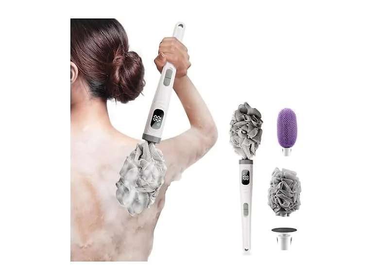 Electric Body Brush Back Scrubber Long