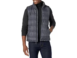 Amazon Essentials Men's Midweight Fleece-Lined Insulated Puffer Vest, Charcoal Heather, X-Small