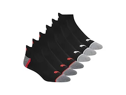 PUMA Men's 12-Pairs Low Cut Socks - Black/Grey/Red