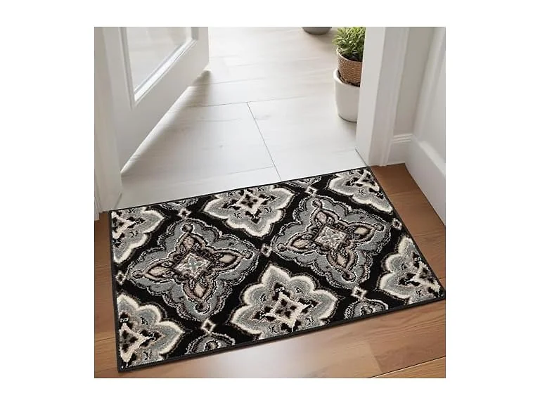 Superior Modern Floral Medallion Indoor Rug, 2'x3'