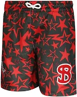 Bucketsquad Men's X Ultra Game NBA Officially Licensed Buckie Mesh Ultimate Basketball Shorts - OG Fit, Houston Rockets, Team Color, Small