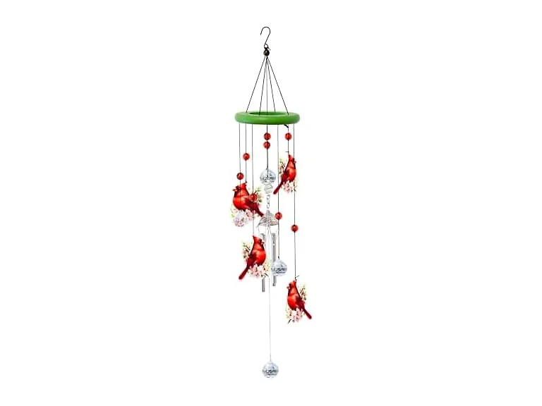 Spoontiques Cardinals Wind Chime Green
