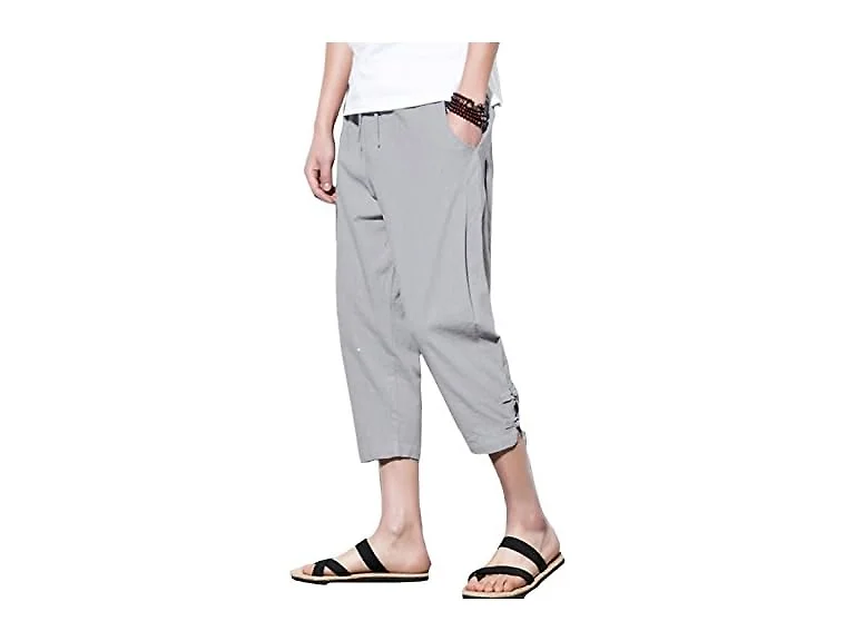 Sandbank Men (XL) Casual Drawstring Linen Pants