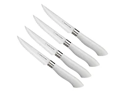 DURA LIVING DL-DLC17986 Eco-Friendly 4Pc Micro Serrated Steak Knife Set Grey 