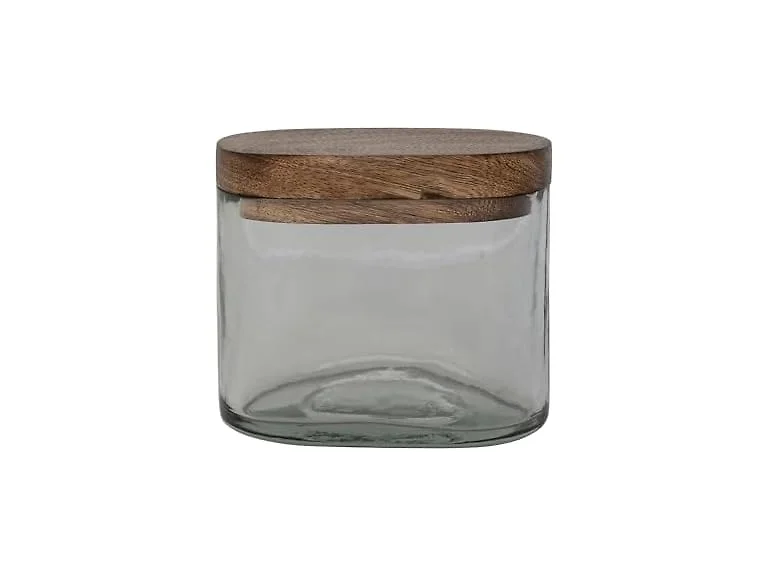Creative Co-Op 1 Cup Hand-Blown Glass Jar 
