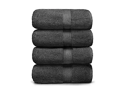 Ariv ABT 30" x 52" 4 Pk Oversized Bath Towels Grey