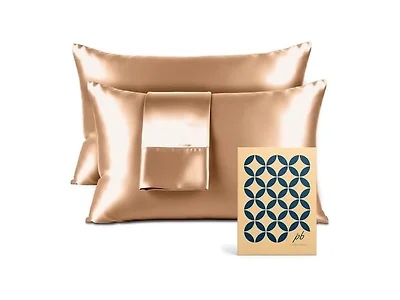 Pure Bedding Satin Pillowcase, 2 Pack