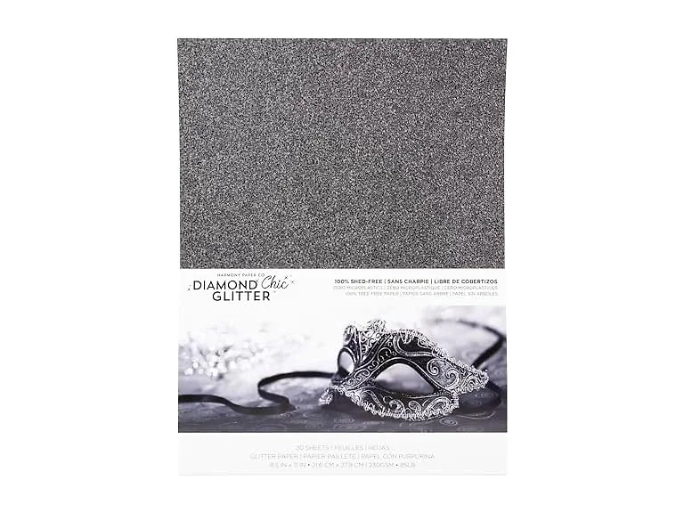 Harmony Paper Glitter Cardstock 8.5x11 -Sparkly Craft Paper