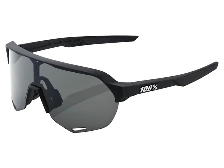 100% S2 Sunglasses - Black - Smoke 60006