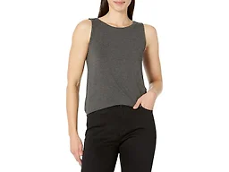 Amazon Essentials Women's Scoop Neck Swing Tank Top (Available in Plus Size), Charcoal Heather, X-Small
