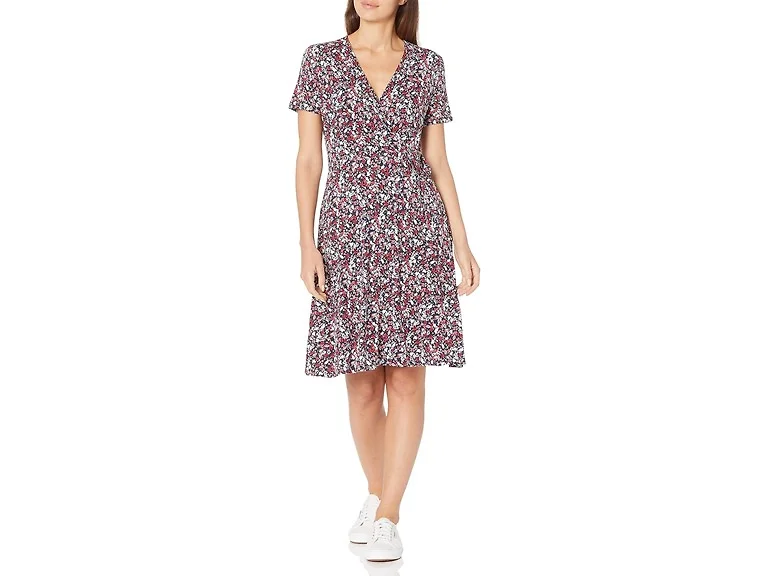 Amazon Essentials Women (XS) Short Faux-wrap Dress