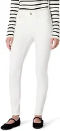 Amazon Essentials Women's Women's High Stretch High-Rise Skinny Jean, White, 16 Short
