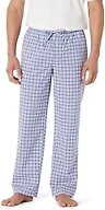 Amazon Essentials Men's Cotton Stretch Poplin Pajama Pant, Cornflower Blue Check, Large