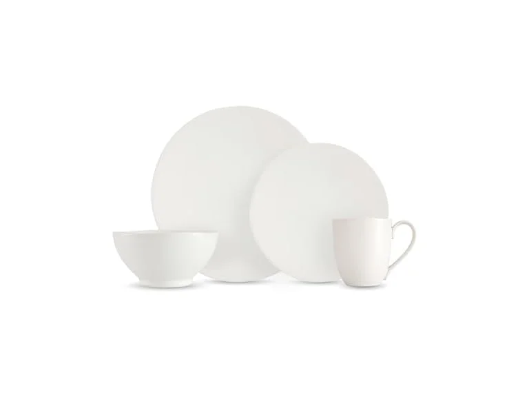 Eater x Zwiesel Fortessa Tempus Stoneware, 16 Piece Set Linen