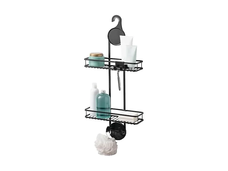 iDesign Hanging Shower Caddy, Matte Black
