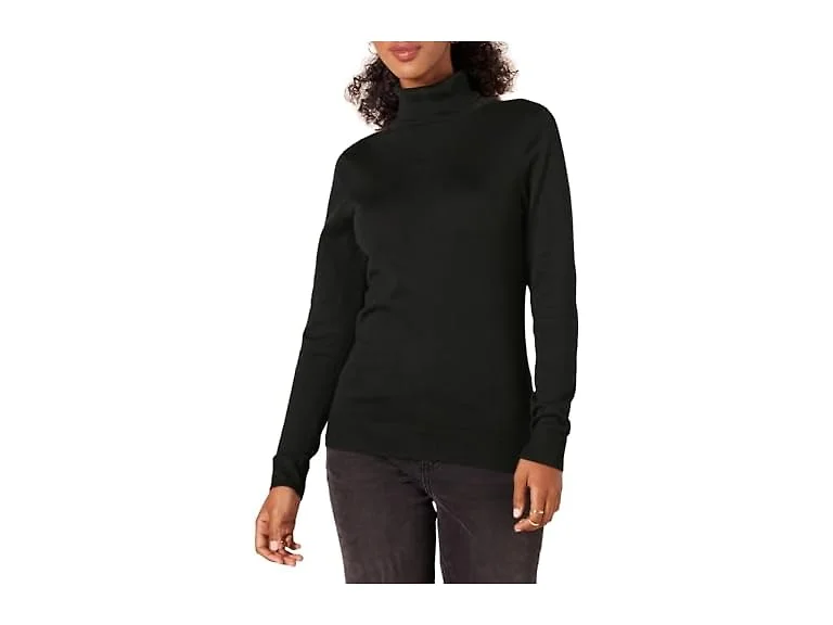 Amazon Essentials Women (M) Slim-fit Sweater Black