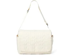Amazon Essentials x Sofia Grainge Women's Quilted Diaper Tote Bag with Multiple Pockets Zip-top Closure with Flap