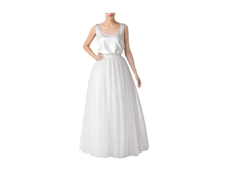 Wdpl Women (3X) Long Tulle Skirt Line Floor Skirts